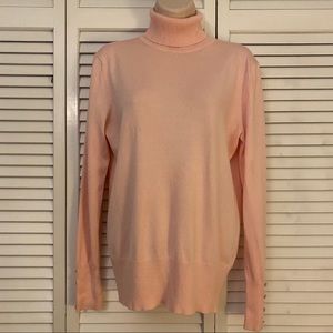 Cable & Gauge Pink Turtleneck